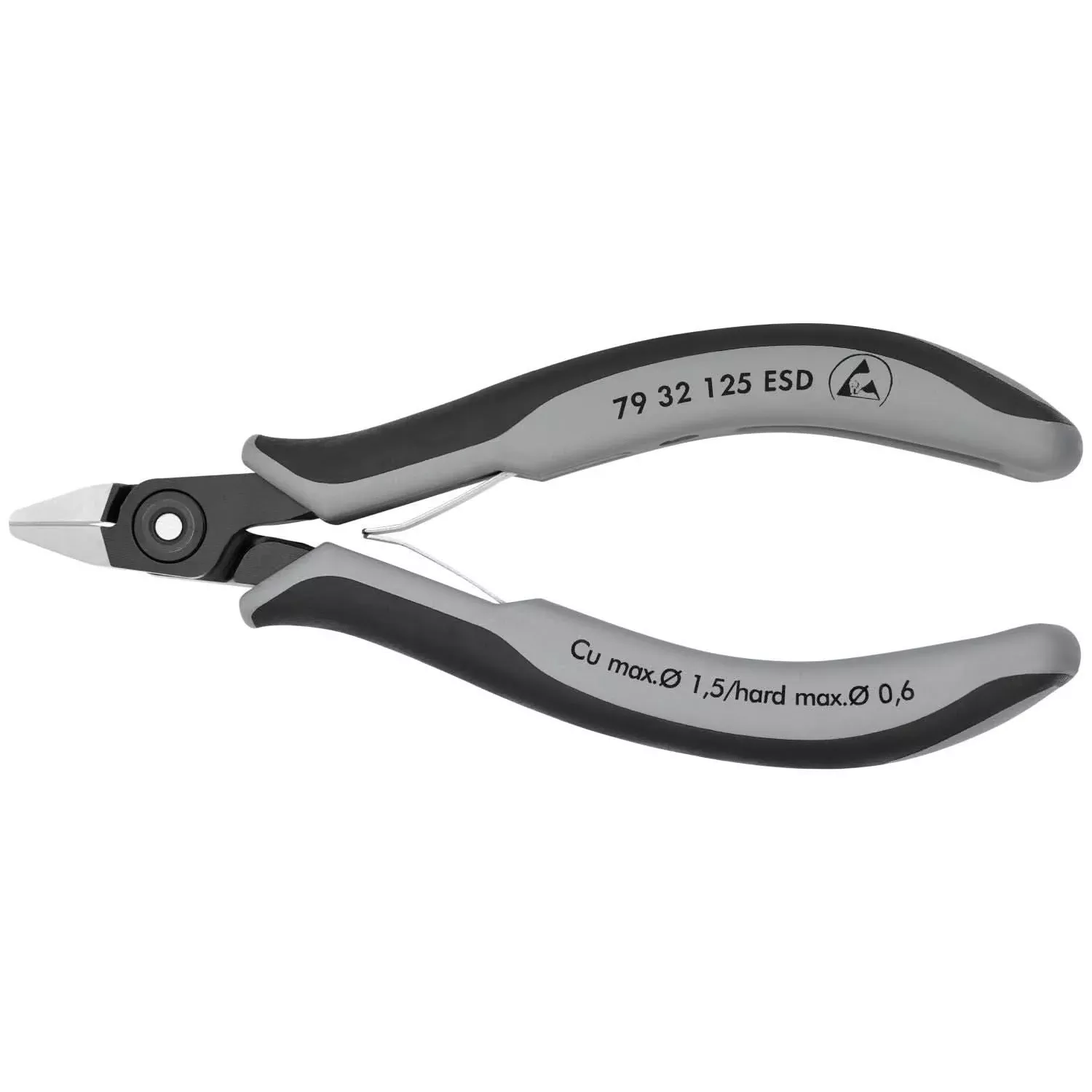 Knipex 79 32 125 ESD Electronics Diagonal Cutters-ESD Handles