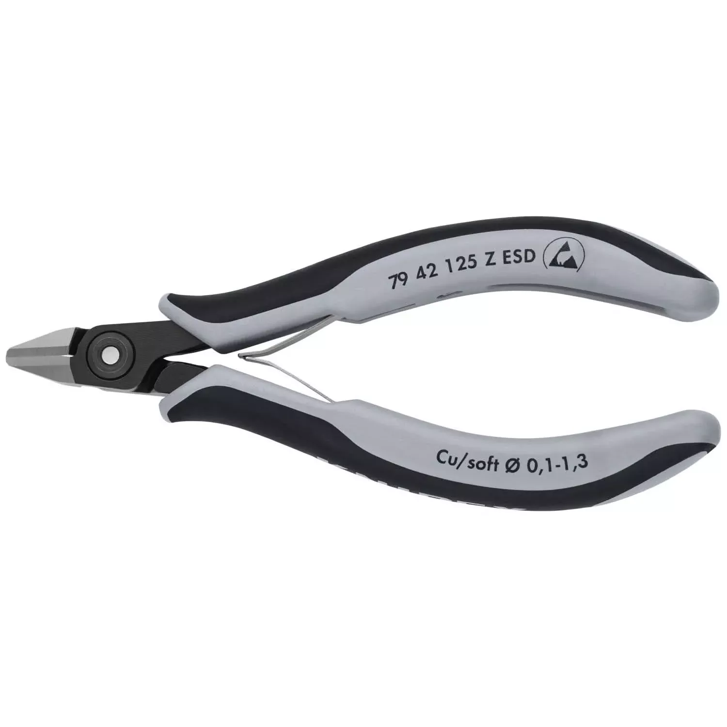 Knipex 79 42 125 Z ESD Electronics Diagonal Cutters-ESD Handles