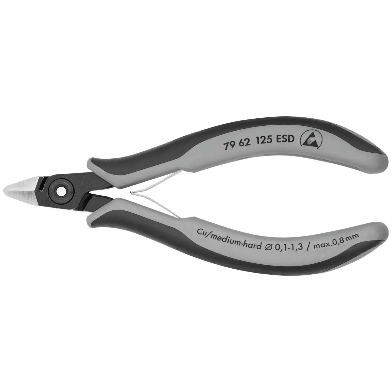 Knipex 79 62 125 ESD Electronics Diagonal Cutters-ESD Handles