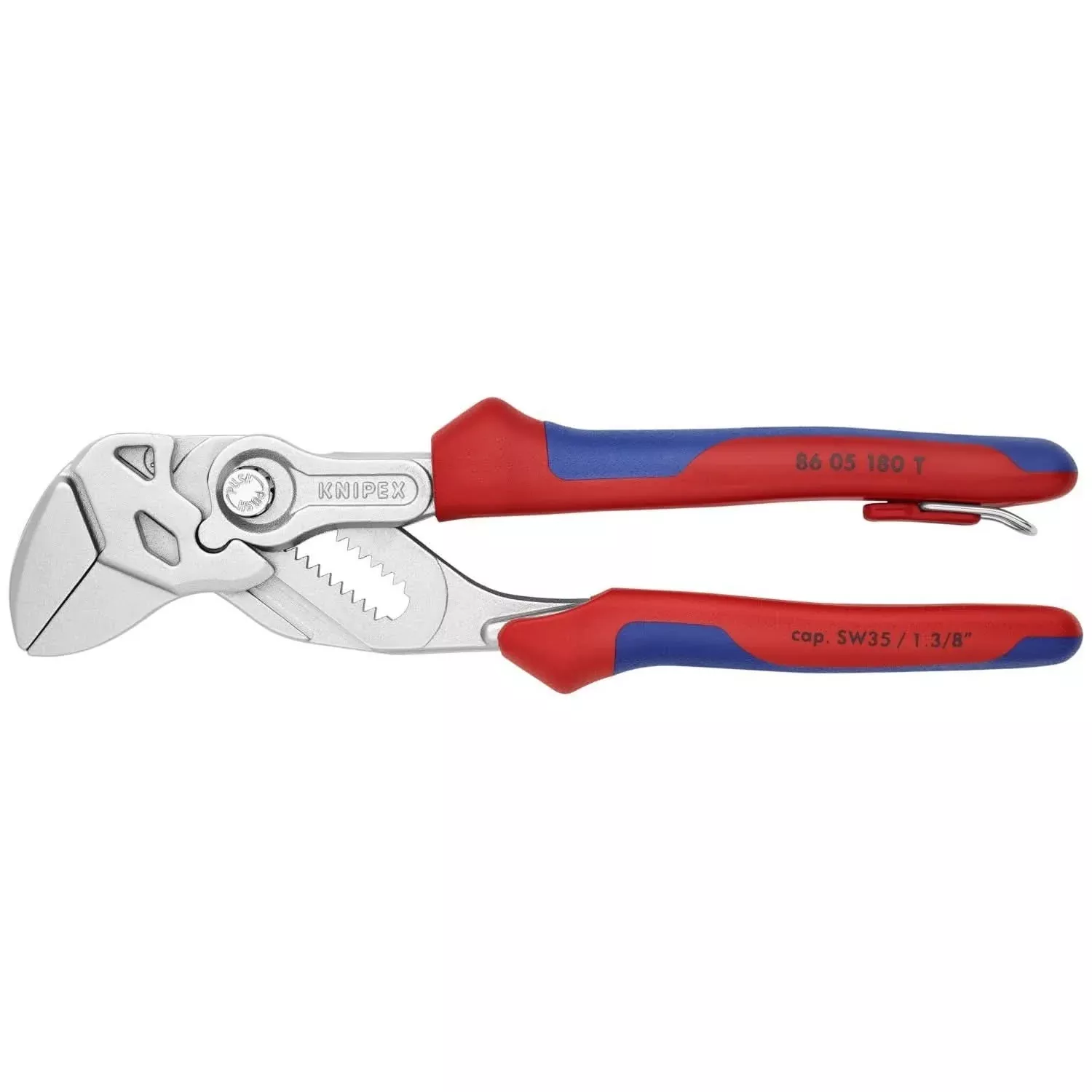 Knipex 86 05 180 T BKA Pliers Wrench-Tethered Attachment