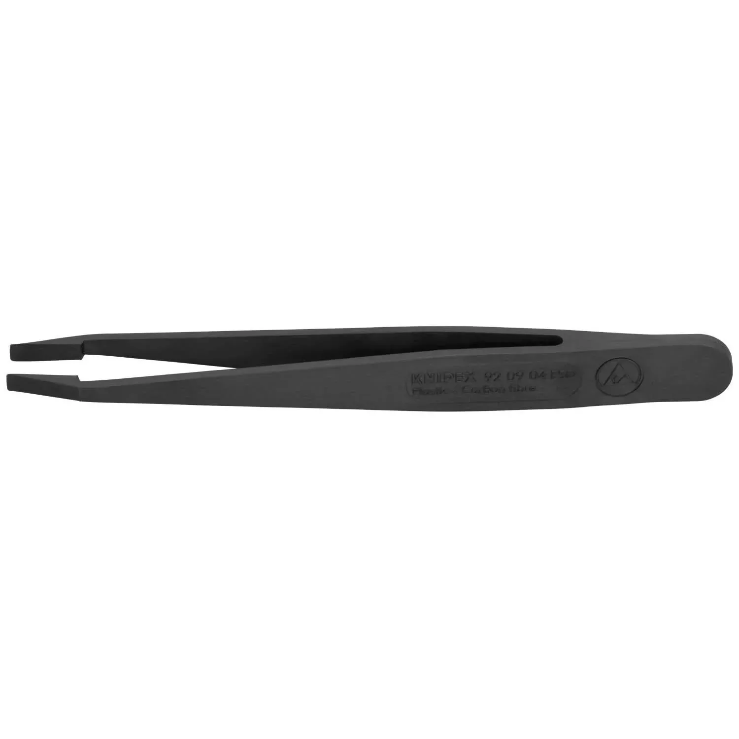 Knipex 92 09 04 ESD Plastic Gripping Tweezers-Blunt Tips-ESD