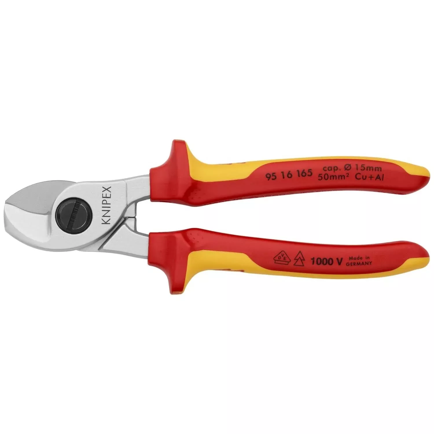Knipex 95 16 165 Cable Shears-1000V Insulated