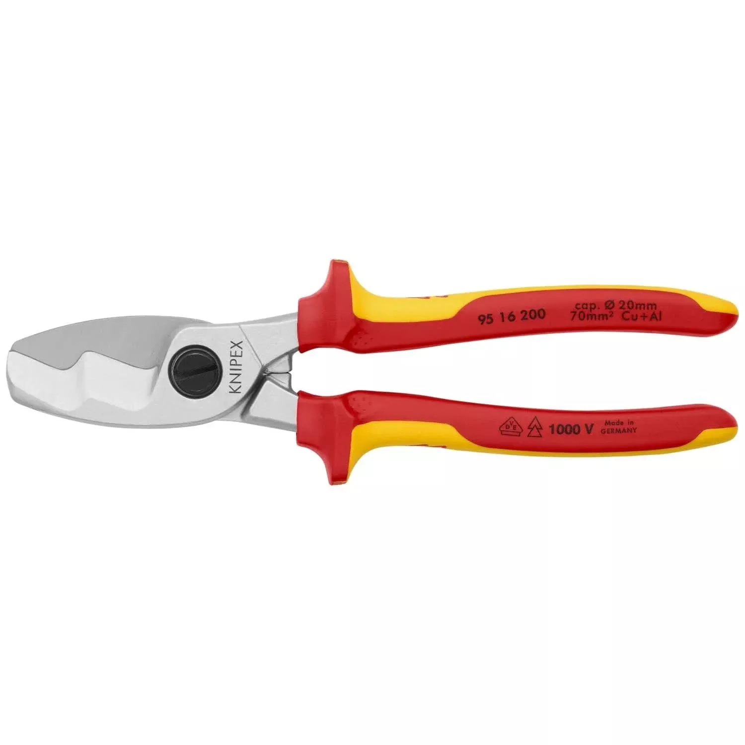 Knipex 95 16 200 Cable Shears-1000V Insulated