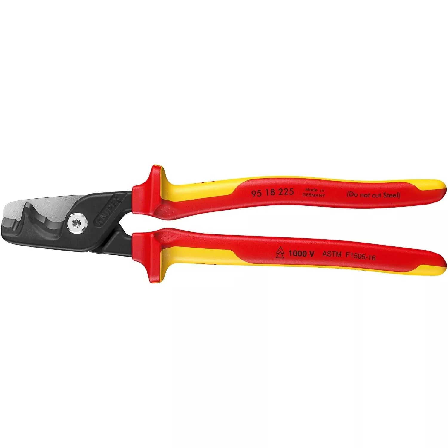 Knipex 95 18 225 StepCut XL Cable Shears - 1000V Insulated