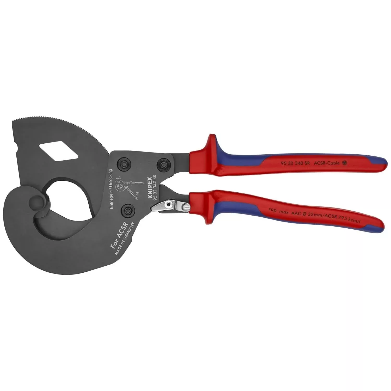 Knipex 95 32 340 SR US Ratcheting ACSR Cable Cutter
