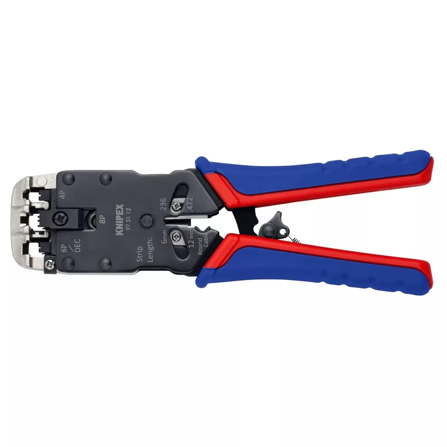 Knipex 97 51 12 Crimping Pliers-For 4, 6 and 8 Pole Western Plug Type
