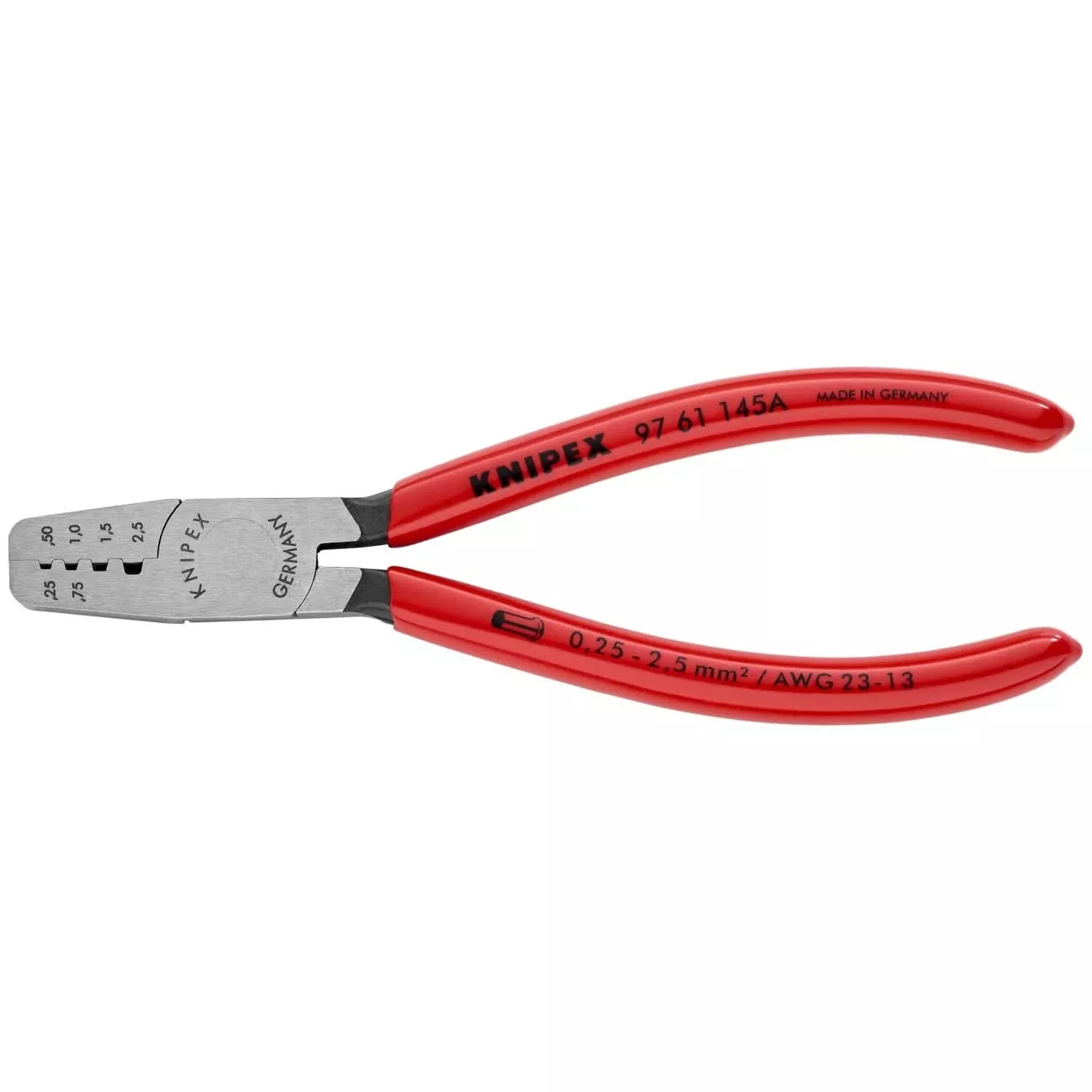Knipex 97 61 145 A Crimping Pliers for Wire Ferrules