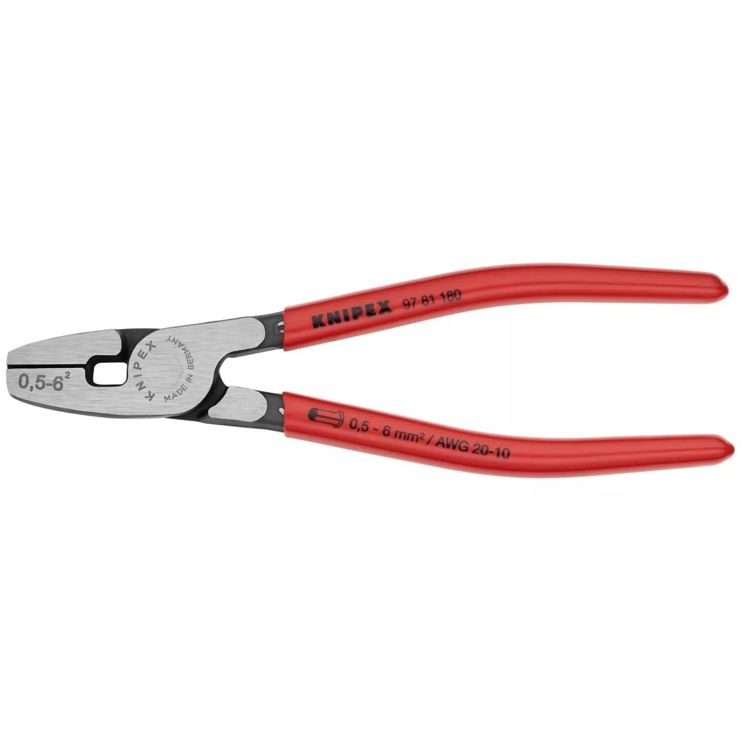 Knipex 97 81 180 Crimping Pliers for Wire Ferrules