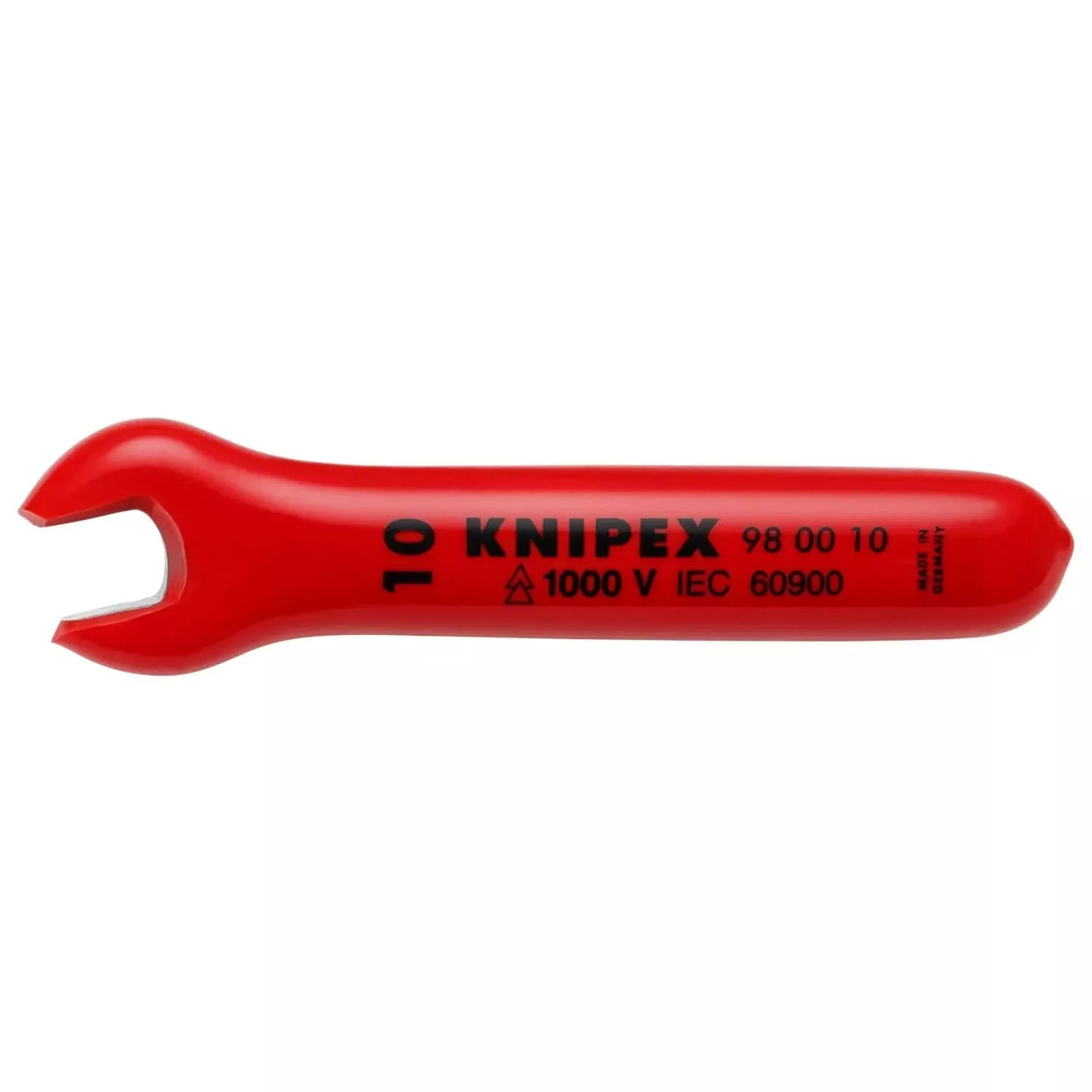 Knipex 98 00 10 Open End Wrench-1000V Insulated 10 mm