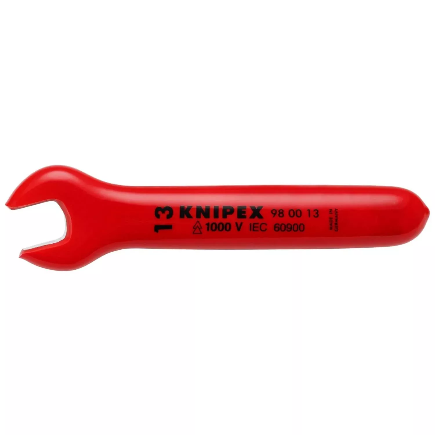Knipex 98 00 13 Open End Wrench-1000V Insulated 13 mm