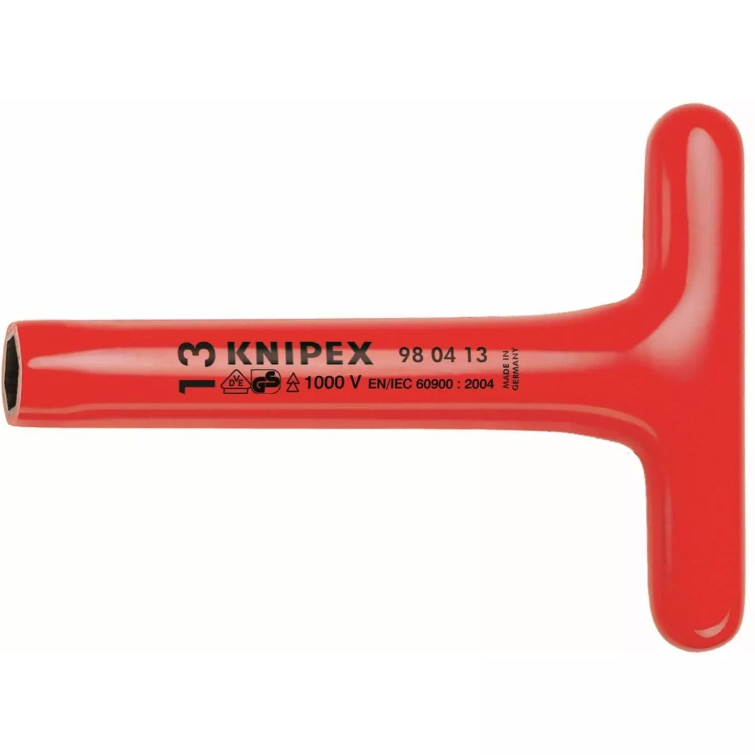 Knipex 98 04 13 T-Socket Wrench-1000V Insulated 13 mm