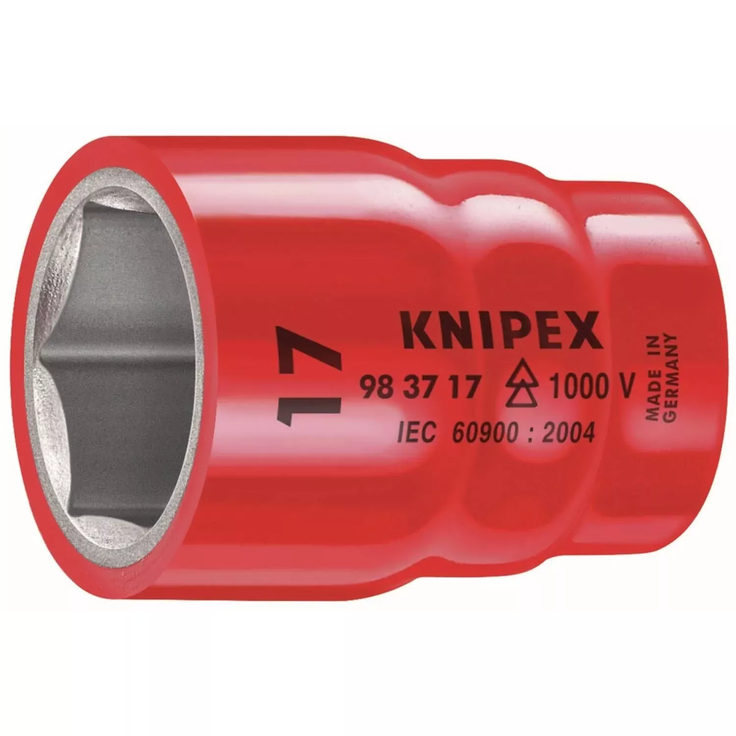Knipex 98 37 16 Hex Socket, 3/8" Drive-1000V Insulated, 16 mm