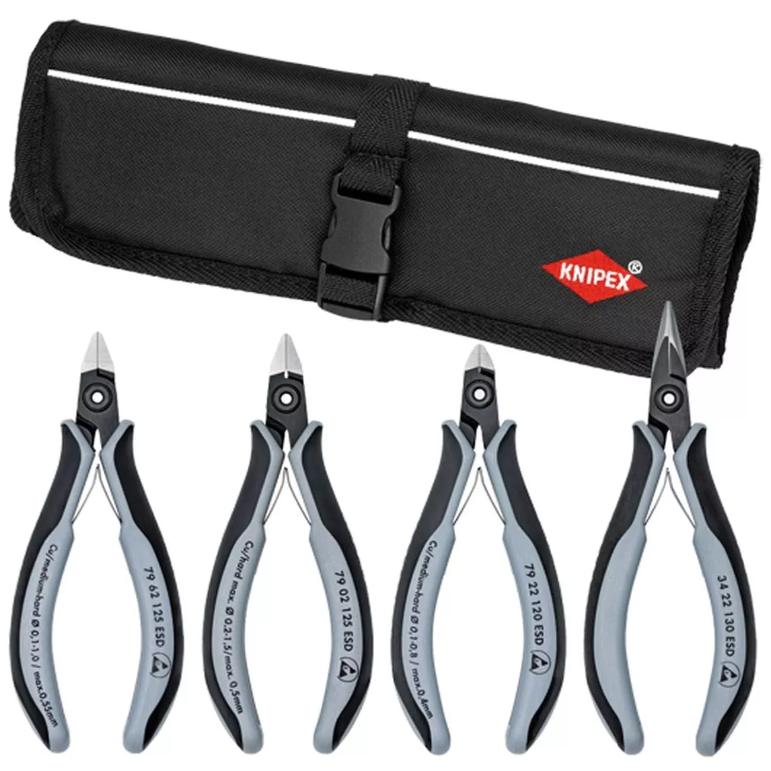 Knipex 9K 00 80 10 US 4 Pc Electronic Pliers Set