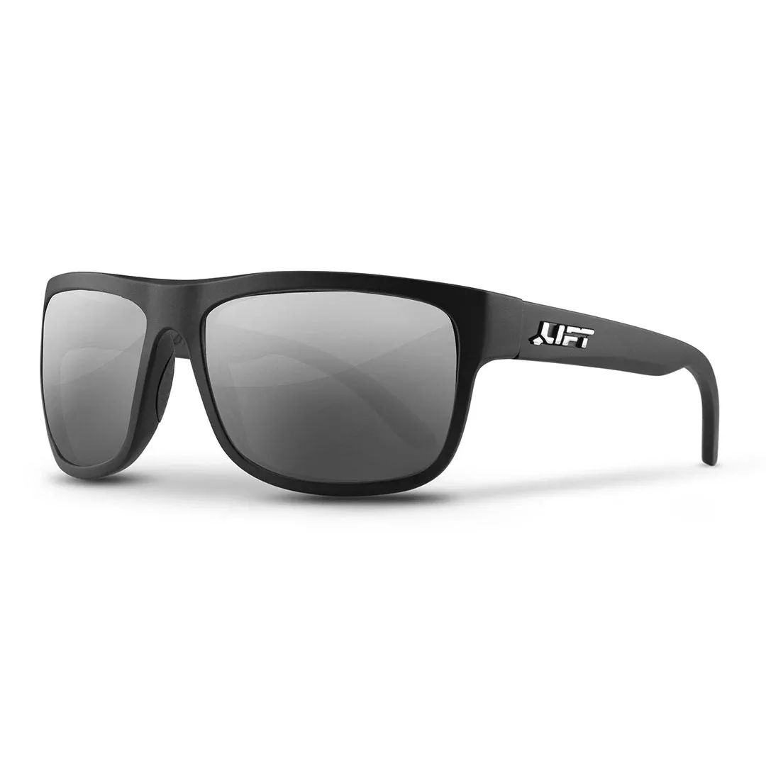 Lift Matte Black Banshee Safety Glasses With Mirrored Lens EBE-18MKM