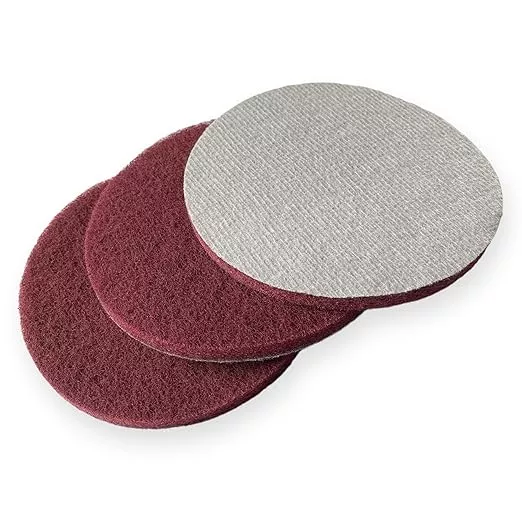 LiME LiNE 6" Hook & Loop Scuffing Discs for Orbital Dual Action Sanders, (Red 3 Pack)