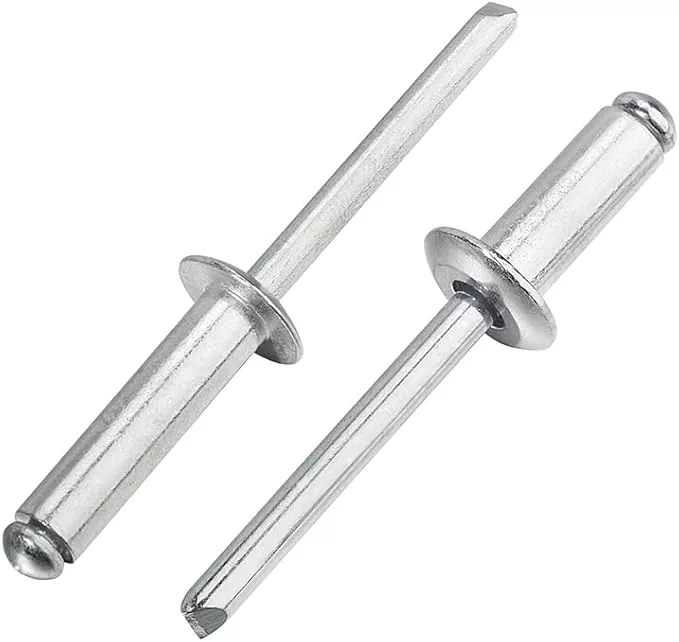 Linkup 60pcs pack 1/4" x 5/8" Pop blind Rivets, 6.4mm x 16mm pop rivets,Aluminum Body Steel Mandrel Rivets (Sliver),Dome Head aluminum rivets