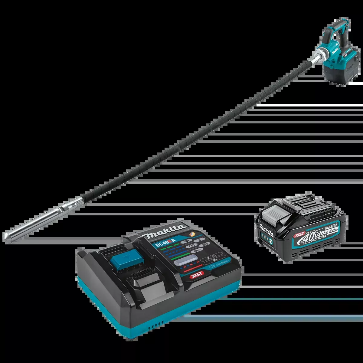 MAKITA 40V MAX XGT 5‑1/2' Concrete Vibrator Kit