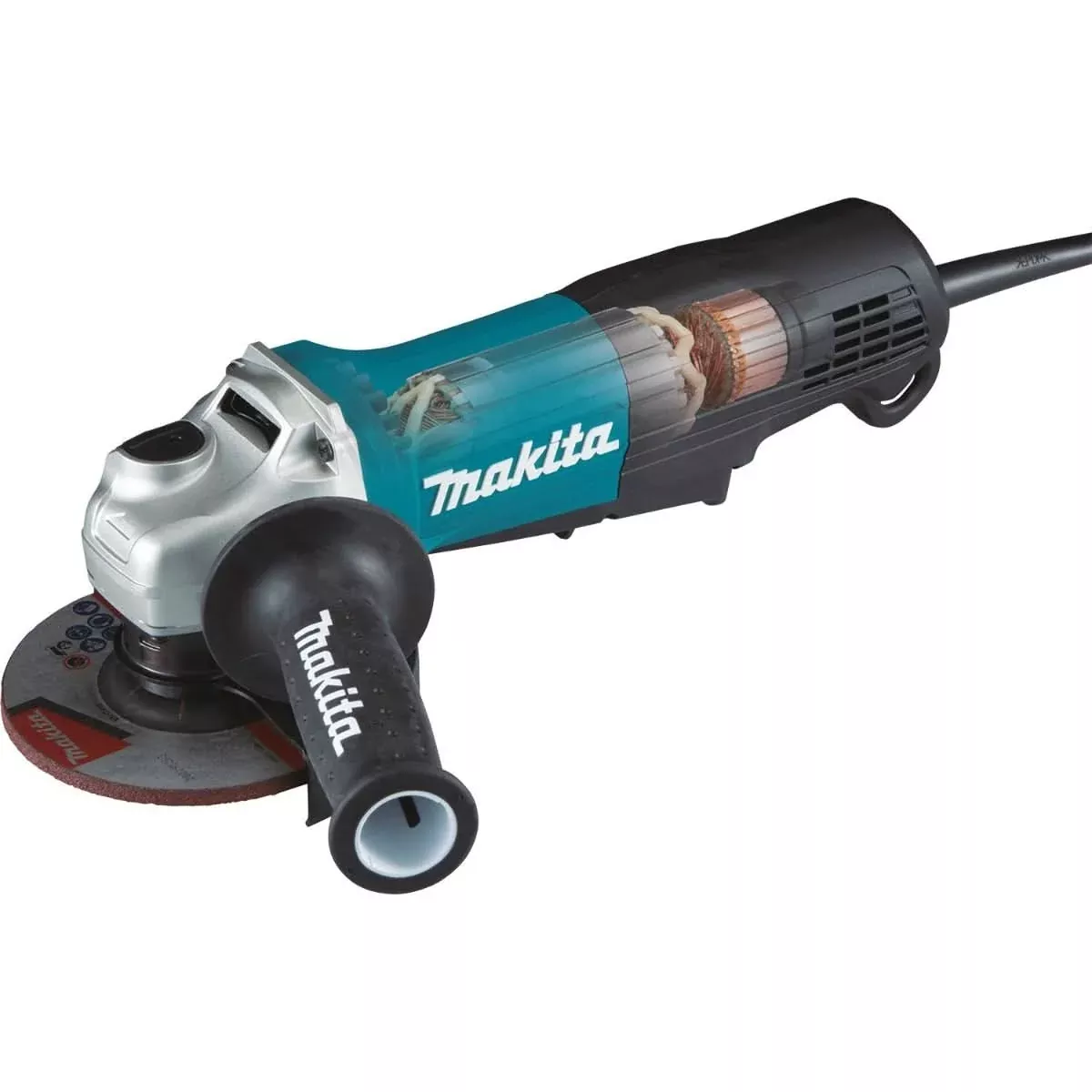 Makita GA4553R Corded 4-1/2" Paddle Switch Angle Grinder, with Non-Removable Guard