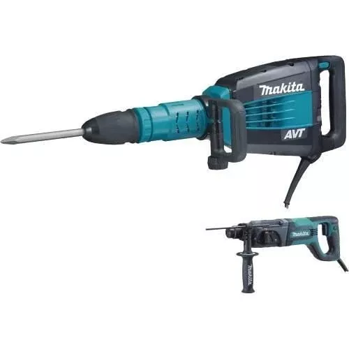 Makita HM1214CX 27 lb. AVT Demolition Hammer, accepts SDS-MAX bits and 1" Rotary Hammer