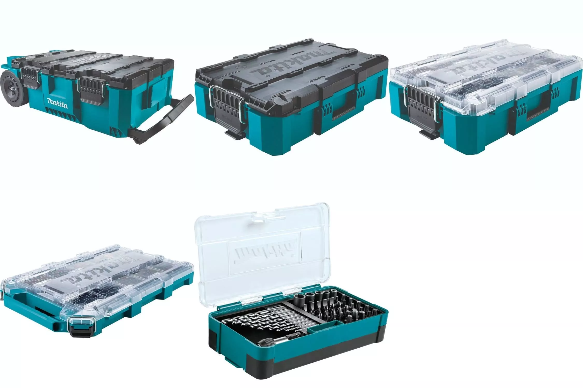 Makita MAKTRAK Pro Kit with 48 Pc. Metric High Speed Steel Drill Bit, Screw BIt and Socket Set