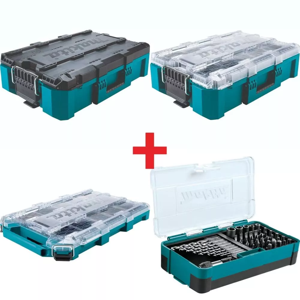 Makita MAKTRAK Starter Kit with 48 Pc. Metric High Speed Steel Drill Bit, Screw BIt and Socket Set