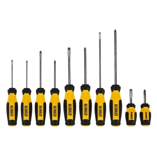 Master Every Fastening Task: DEWALT 10-Piece Magnetic Screwdriver Set DWHT65201