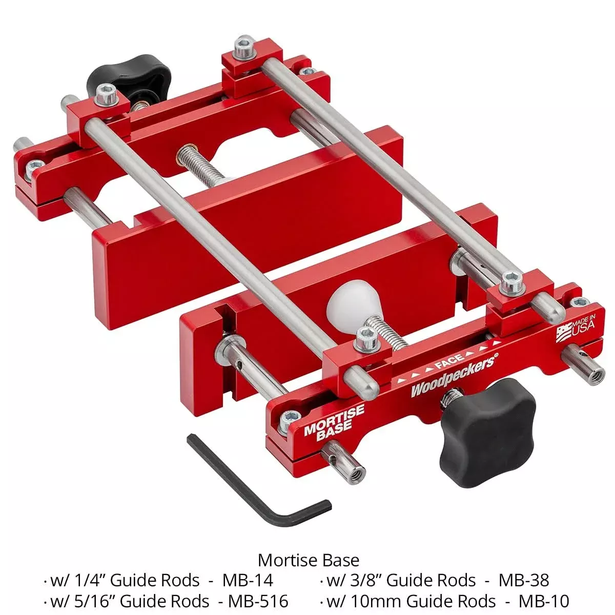 MB-14 Mortise Base w/ 1/4" Guide Rods