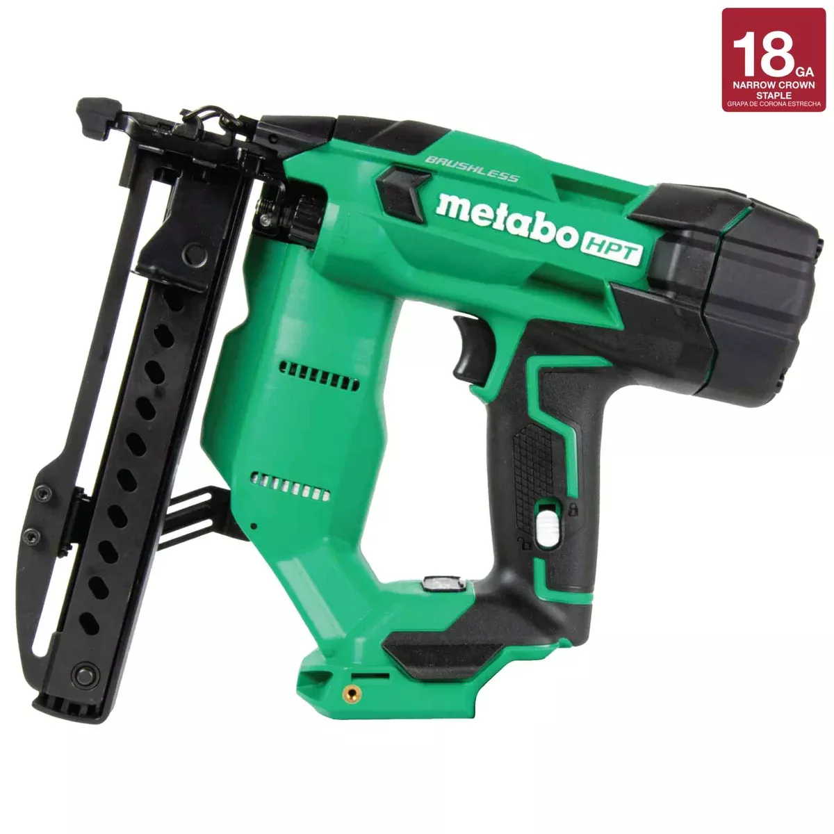METABO HPT 18V MULTIVOLT™ Brushless 18-Gauge 1/4" Narrow Crown Stapler (Tool Only)