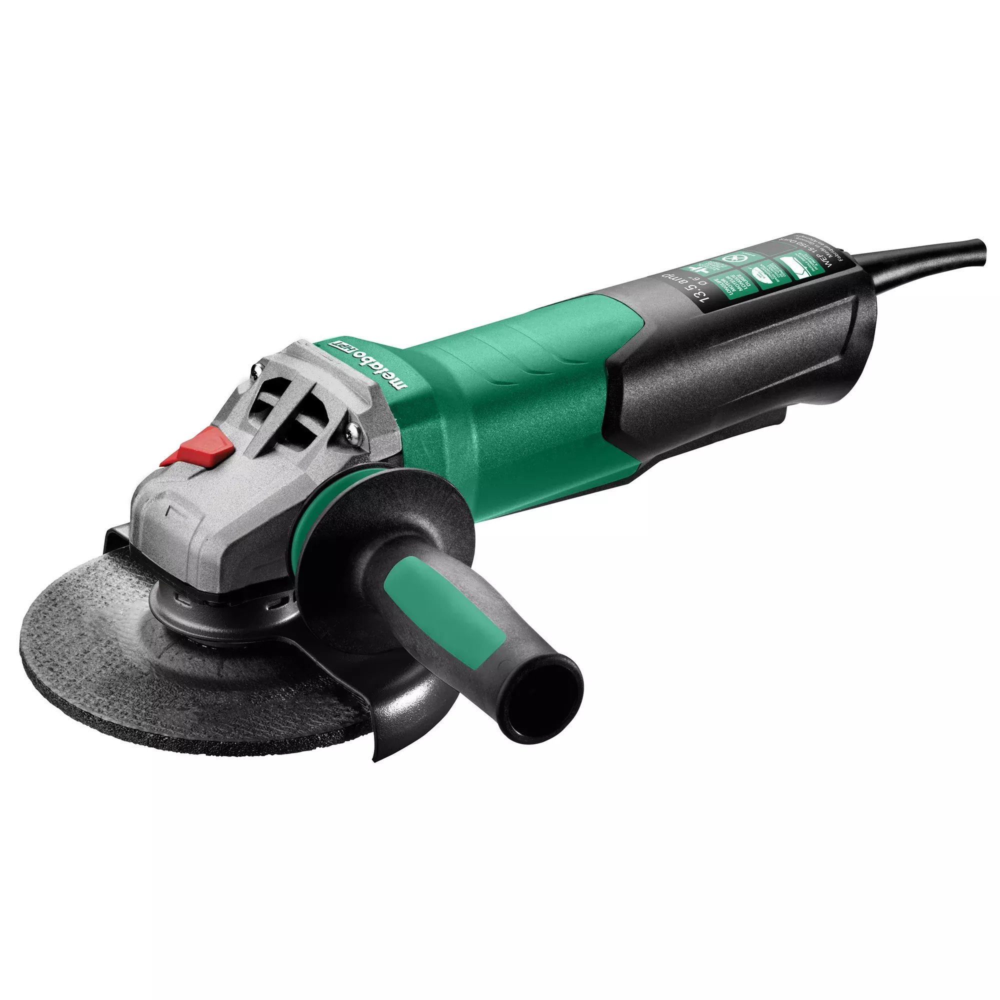 Metabo HPT WEP 15-150 Quick 6" Angle Grinder, 13.5 AMP w/Electronics, Non-Lock Paddle 646488420