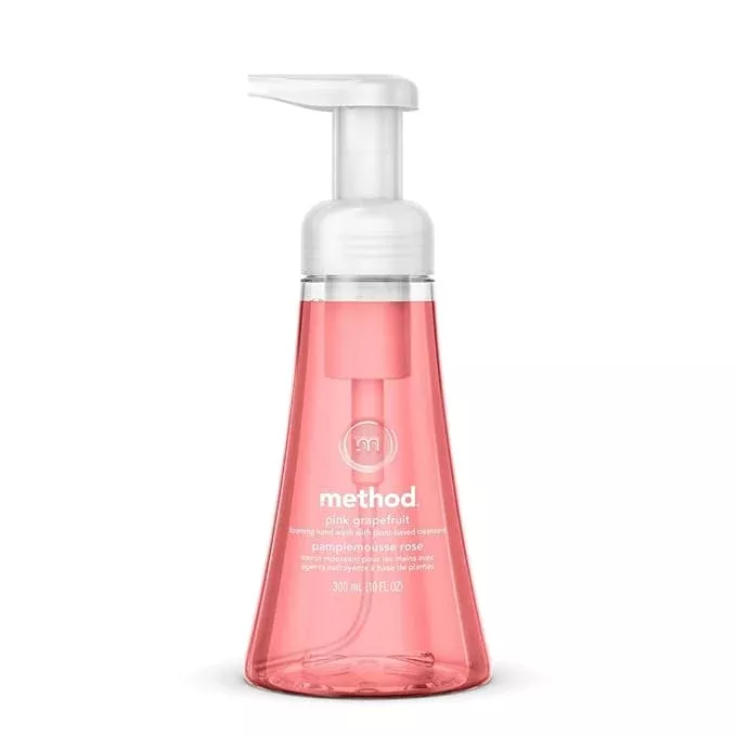 Method Foaming Hand Soap, Pink Grapefruit, Biodegradable Formula, 10 Fl Oz (Pack of 1)