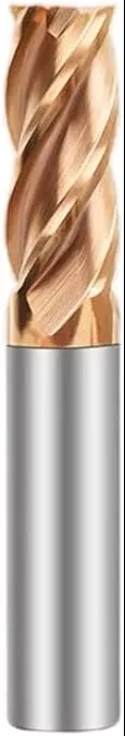 Metric Micrograin Carbide Square End Mill 4 Flute 10.0MM 1 PCS 【≈0.39370 inch】 HRC55° for Milling Alloy Steels Hardened Steel, Metal & More Mill Bits Sets for Professionals & DIYers