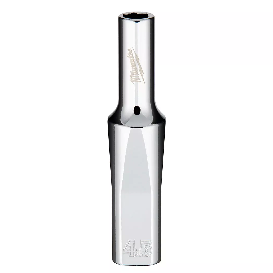 Milwaukee 1/4" Drive 4.5mm Deep 6-Point Chrome Socket 45-34-4011