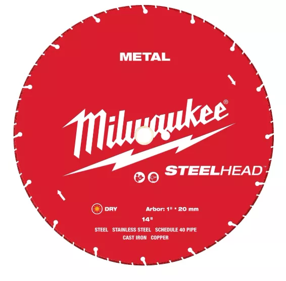 Milwaukee 14" STEELHEAD Metal Cutting Diamond Blade 49-93-7840