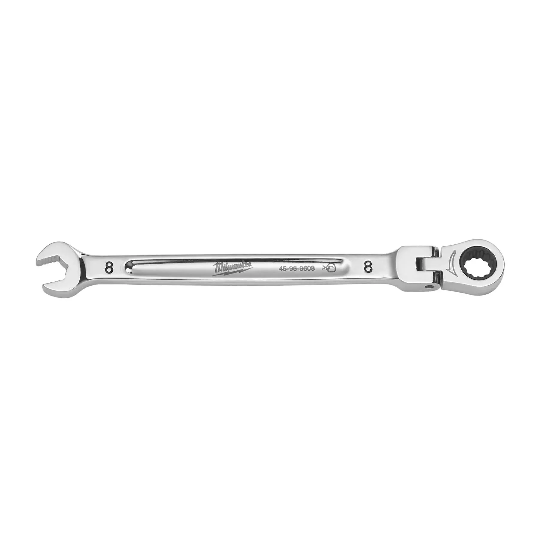 Milwaukee 45-96-9608 8mm Flex Head Ratcheting Combination Wrench