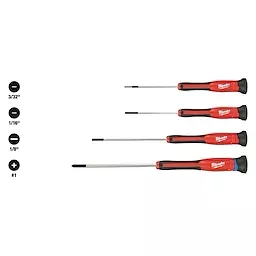 Milwaukee 48-22-2604 4 PC Precision Screwdriver Set