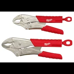 Milwaukee 48-22-3402 2 Pc. 7" & 10" TORQUE LOCK CURVED JAW LOCKING PLIERS SET WITH GRIP