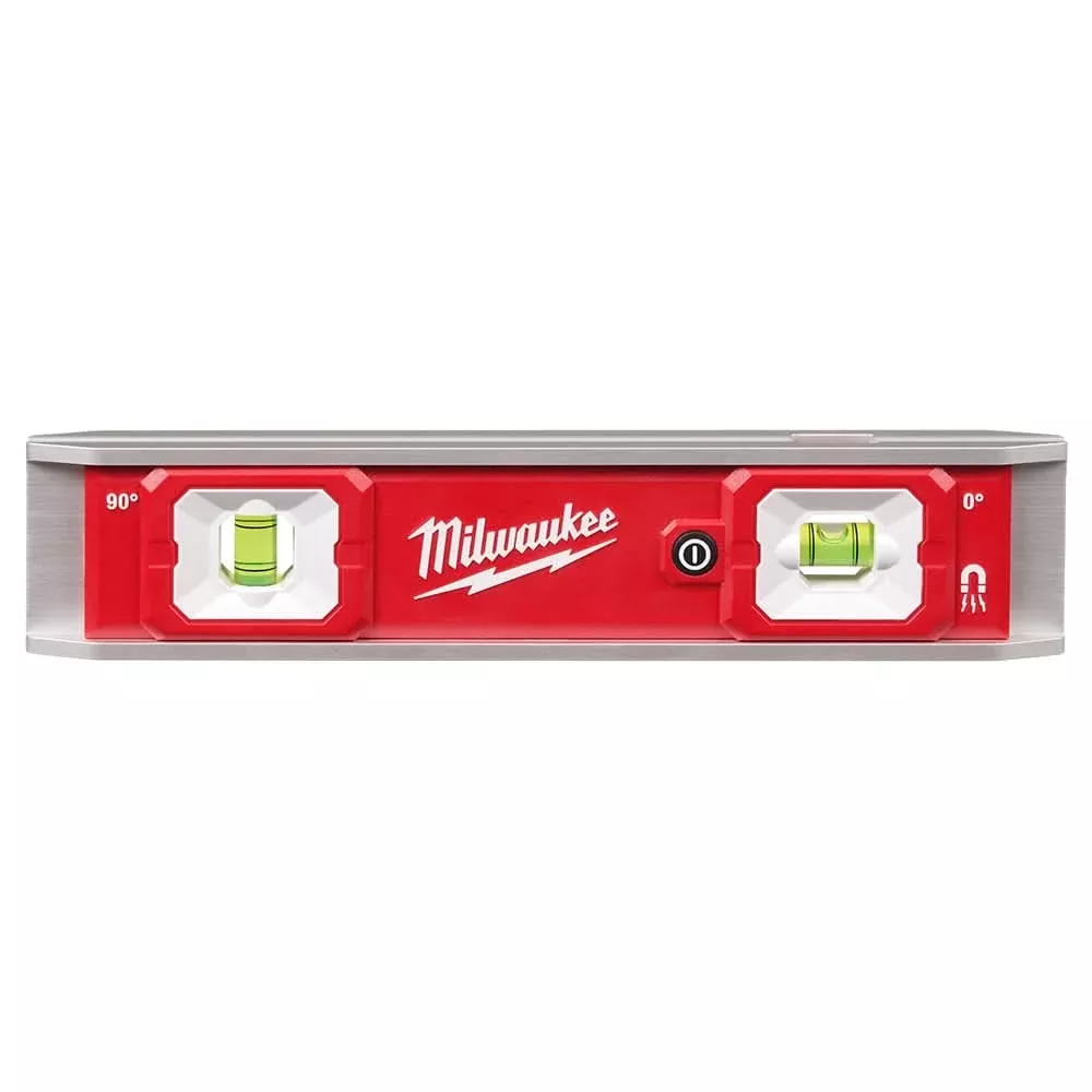 Milwaukee 48-22-5105 9" Torpedo Level with Lighted Vials