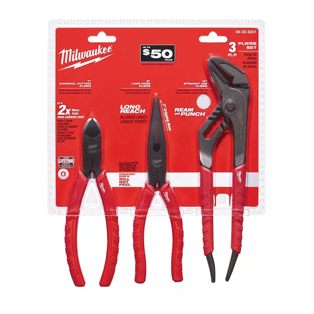 Milwaukee 48-22-6331 3PC PLIERS KIT