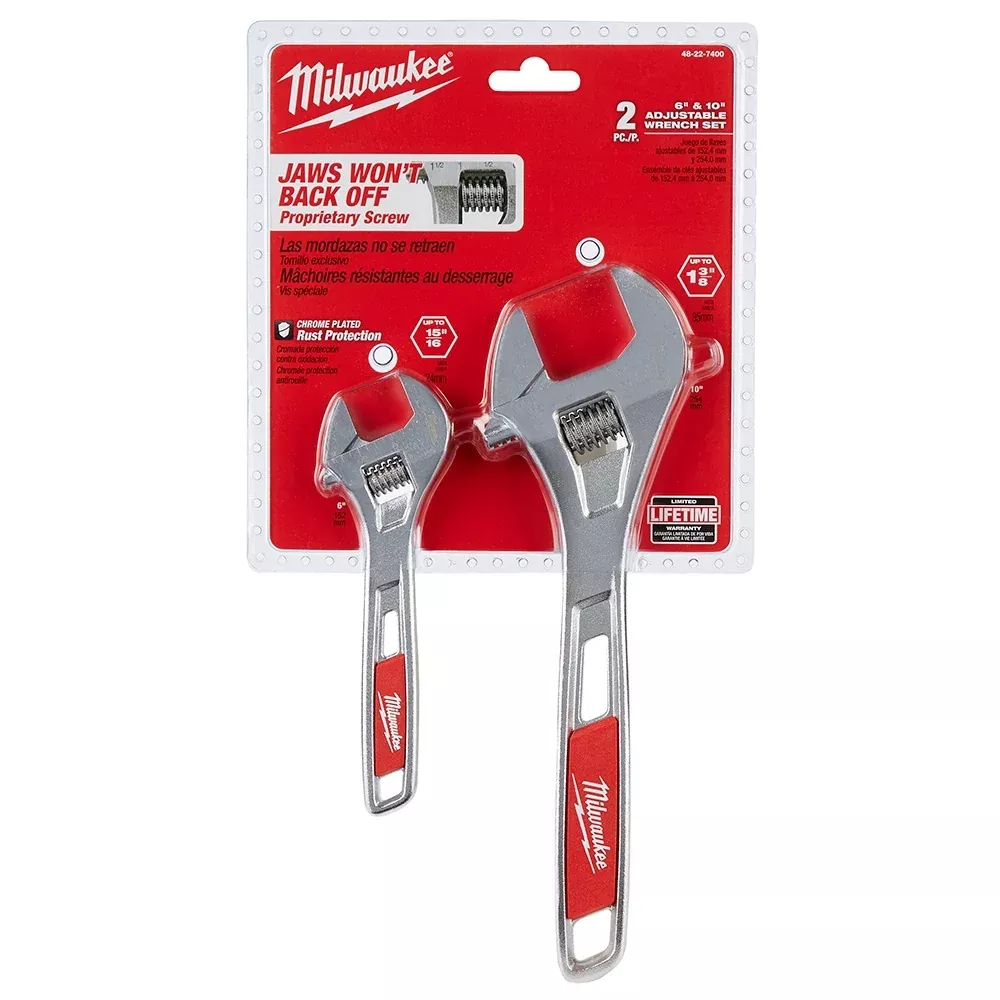 Milwaukee 48-22-7400 2 PC. 6 in. and 10 in. Wrench Set
