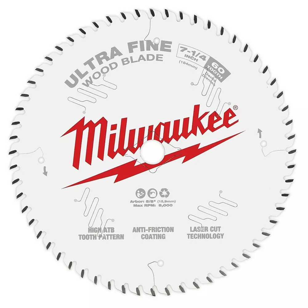Milwaukee 48-40-0730 7-1/4 in. 60T Circular Saw Blade 3 Pack
