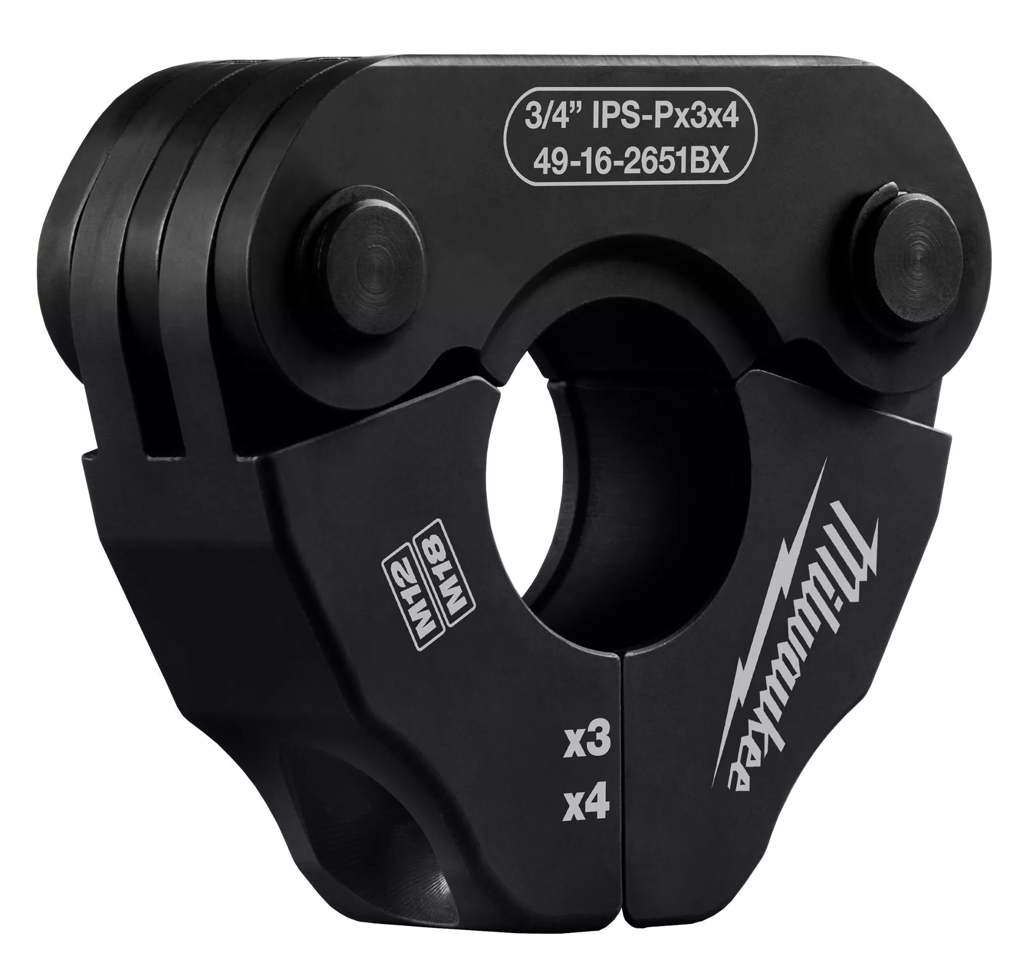 Milwaukee 49-16-2651BX 3/4" IPS-P Pivoting Press Ring for M18 & M12 FORCE LOGIC Press Tools