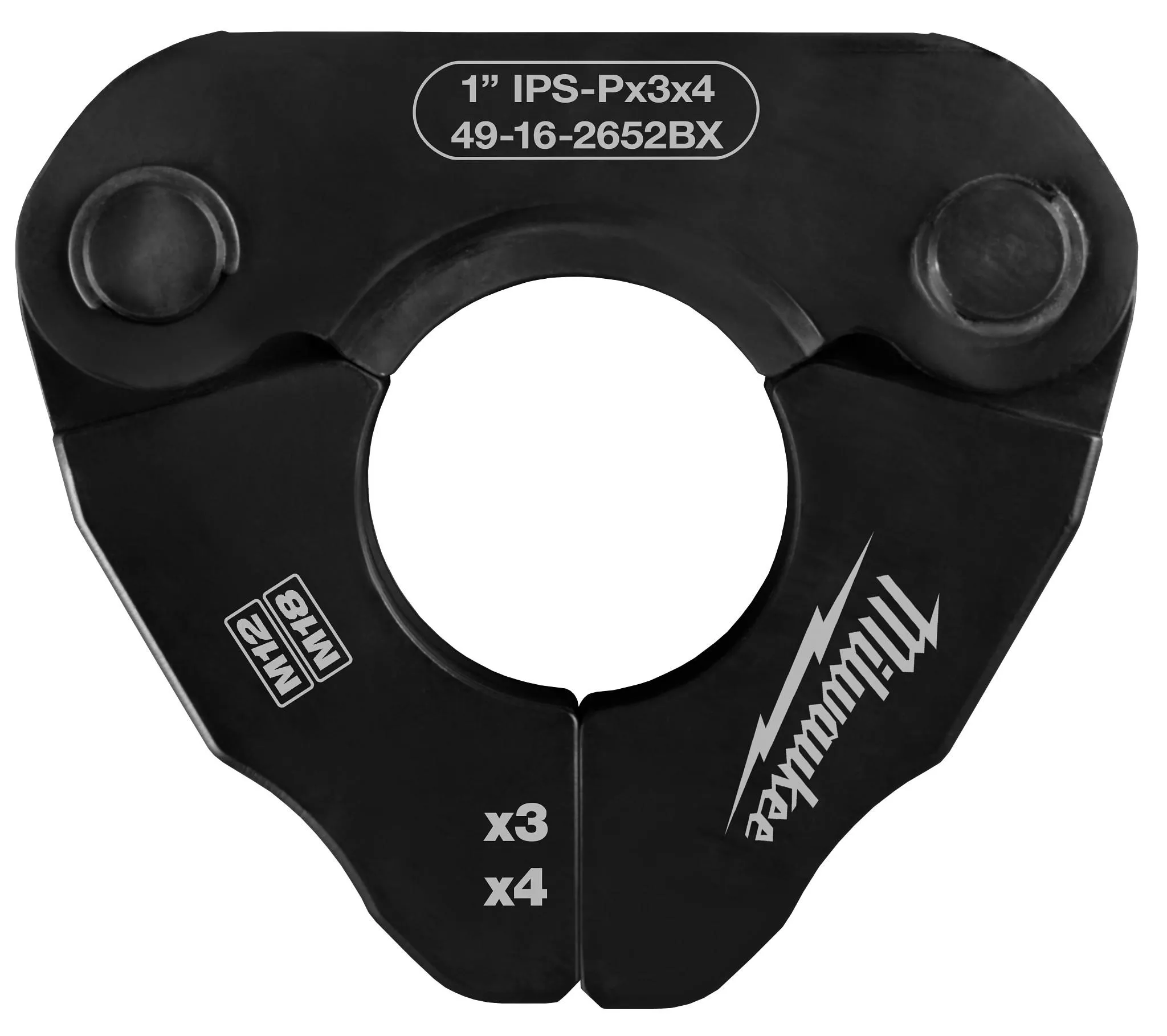 Milwaukee 49-16-2652BX 1" IPS-P Pivoting Press Ring for M18 & M12 FORCE LOGIC Press Tools