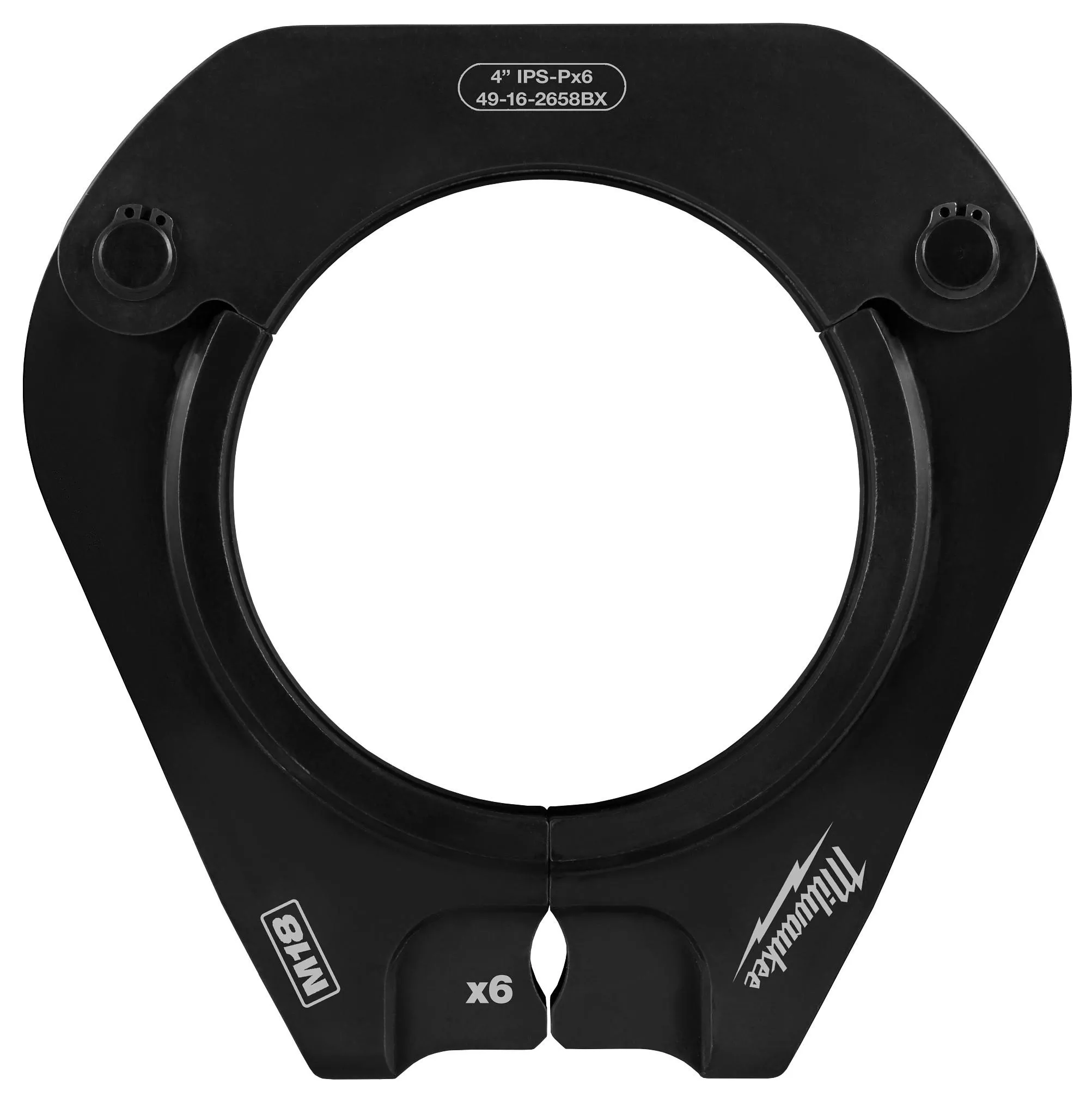 Milwaukee 49-16-2658BX 4" IPS-P Pivoting Press Ring for M18 FORCE LOGIC Long Throw Press Tool