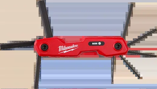 Milwaukee 8-Key Folding Hex Key Set - Metric