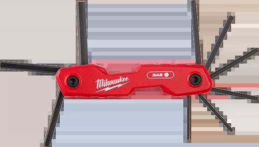 Milwaukee 9-Key Folding Hex Key Set - SAE