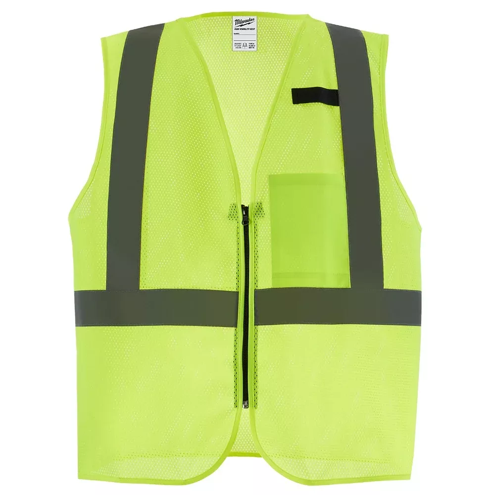 Milwaukee Class 2 High Visibility Yellow Mesh One Pocket Safety Vest