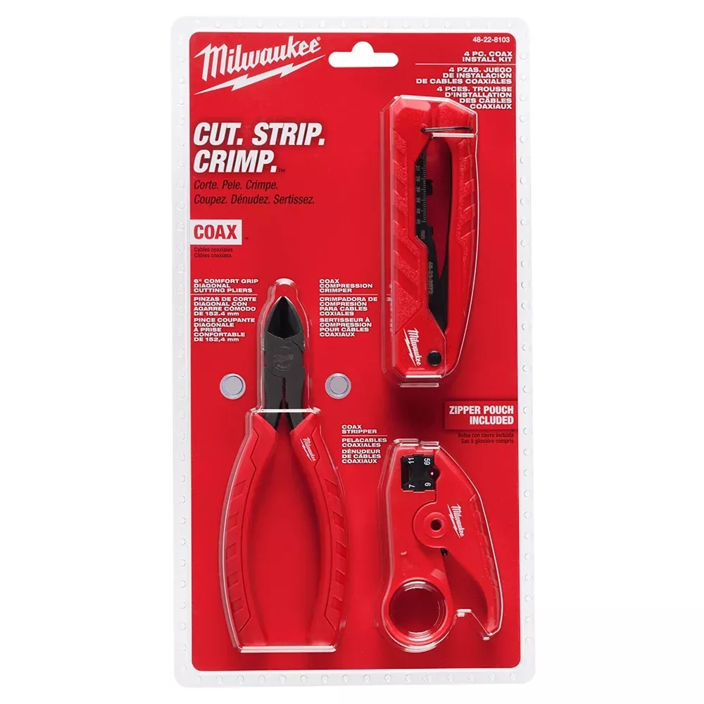 Milwaukee Coax Install Kit