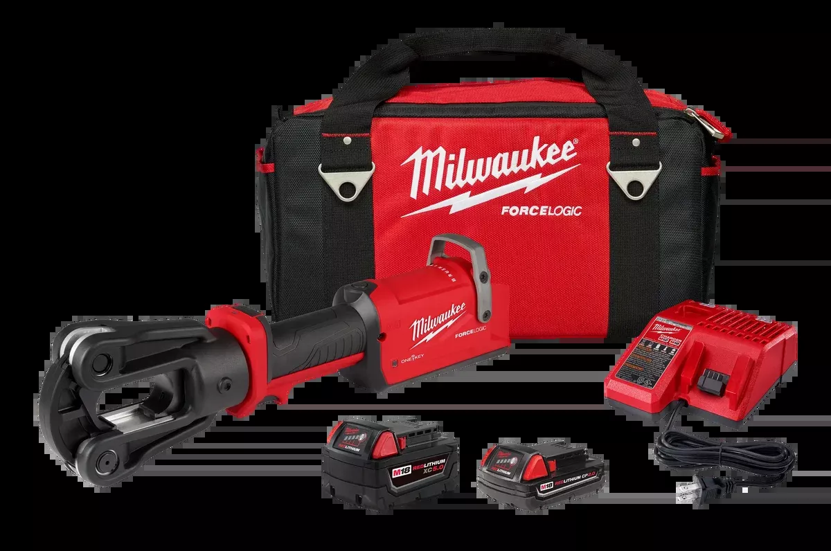 Milwaukee M18 FORCE LOGIC 12T Latched Linear Crimper Kit M18 2878-22