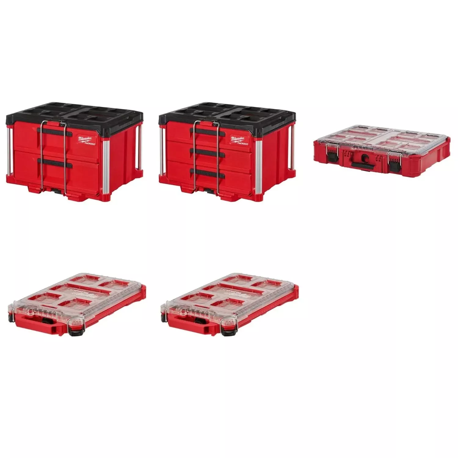 Milwaukee PACKOUT Drawer Tool Box and Organizer Holiday Value Kit