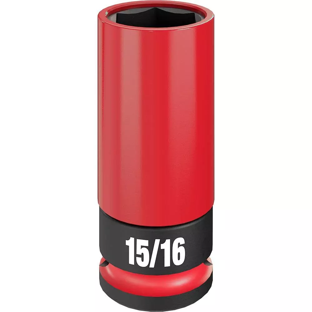 Milwaukee SHOCKWAVE™ Impact Duty 1/2 Drive 15/16" SAE Lug Nut Wheel Socket